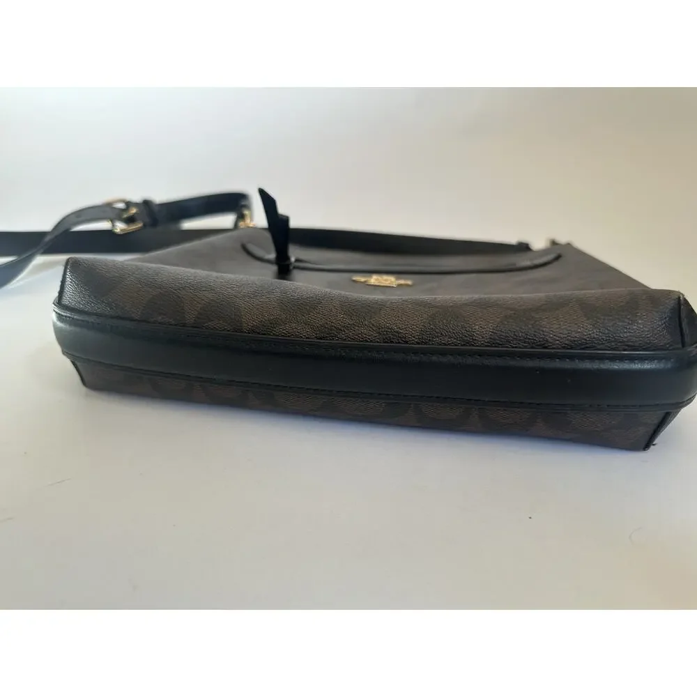 COACH Mae File Crossbody In Signature Canvas coach bag